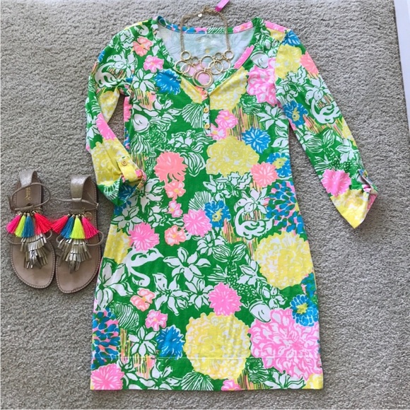 Lilly Pulitzer Dresses & Skirts - Lilly Pulitzer Palmetto V Neck T Shirt Dress
